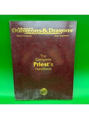 Damaged The Complete Priests Handbook TSR Advanced Dungeons & Dragons 1990